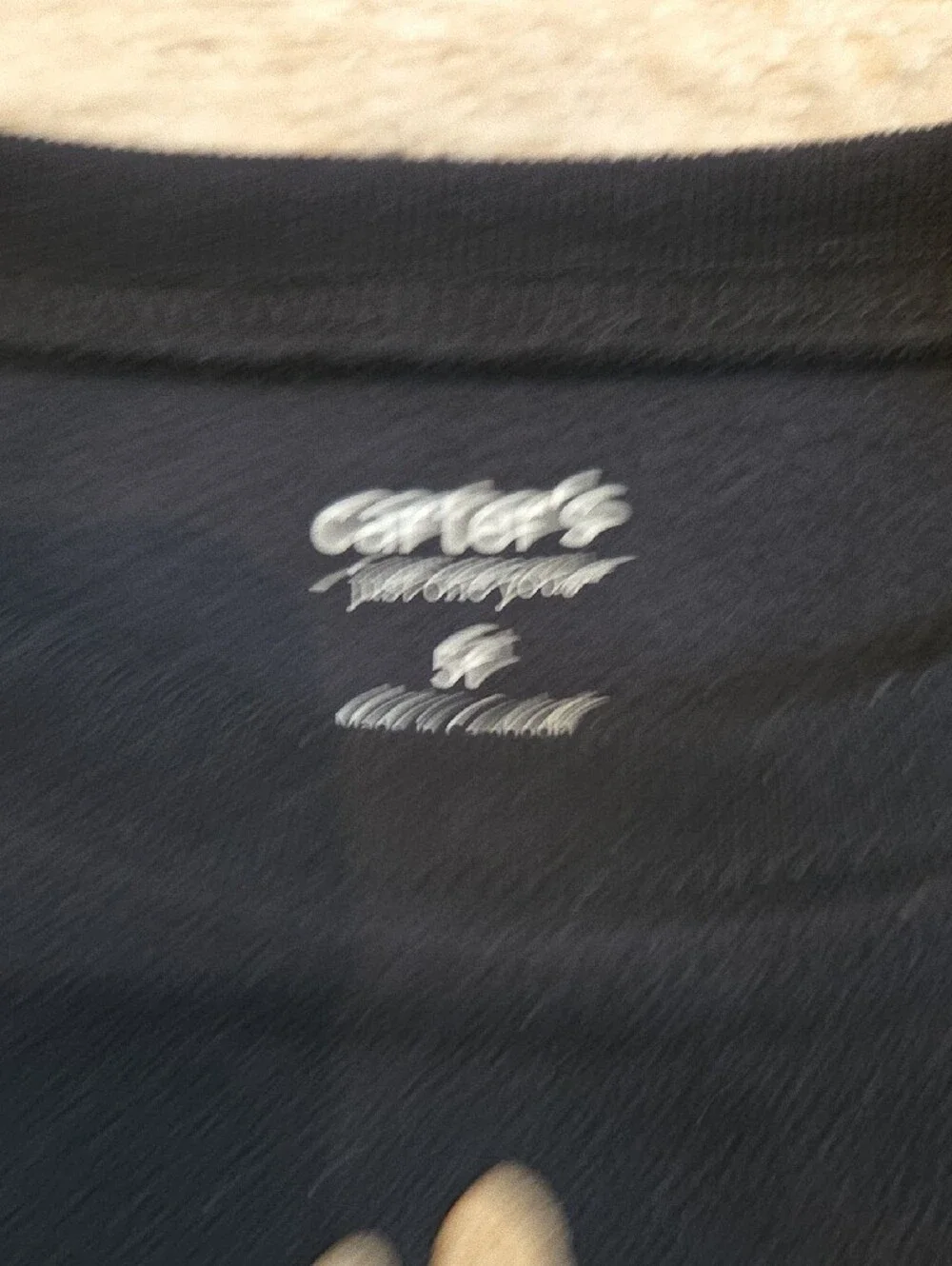 Carter's Black Top with Moose Applique and Red Buffalo Plaid Pajama Pants